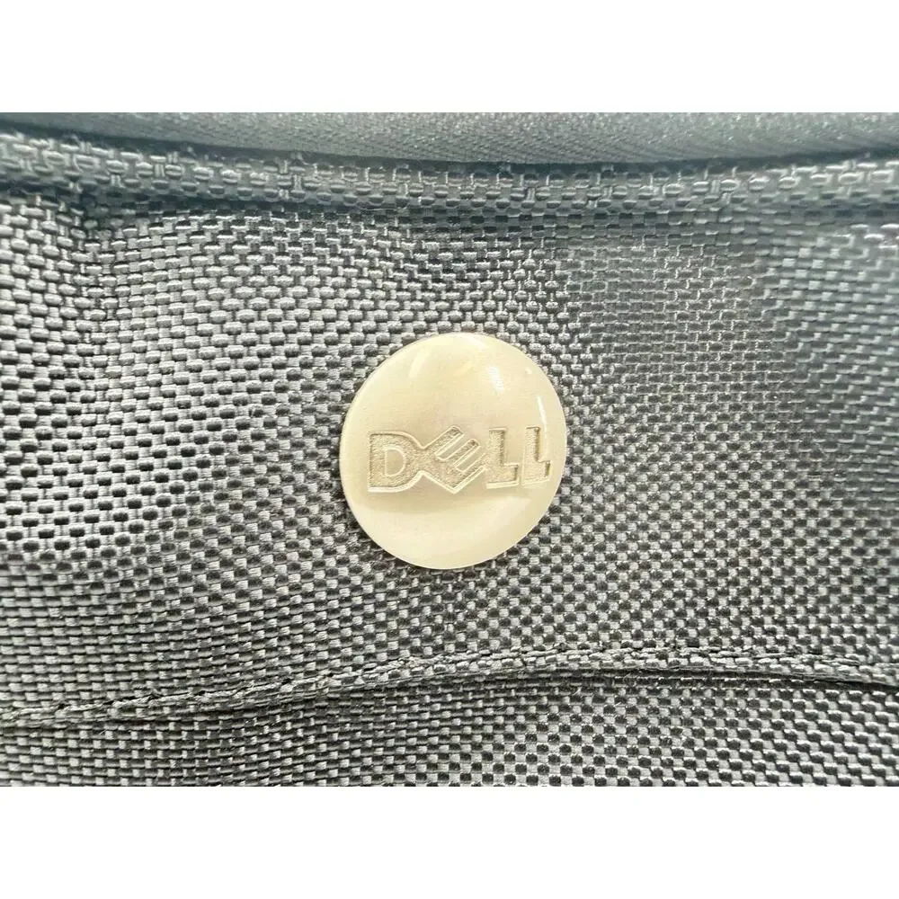 Dell Black Laptop Carrying Case Briefcase Messenger Bag Multiple Compartments